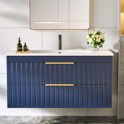 36" Floating Bathroom Vanity With Sink
