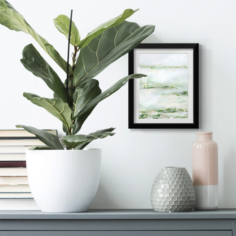 Verdant Marsh I - reproduction encadrée, H 28,5 po x l 20,5 po, Noir