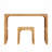 Natural Pine Dining Bench And Table Set – Versatile Indoor Wood Furniture For Entryway, Living Room, Kitchen, And Bedroom – Includes Small Tempered Glass Top