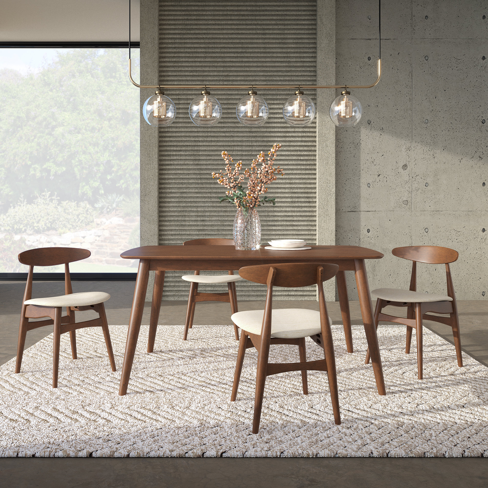 Gallman 5 Piece Dining Set