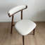 Chaise d'appoint à lattes blanches (ensemble de 2)