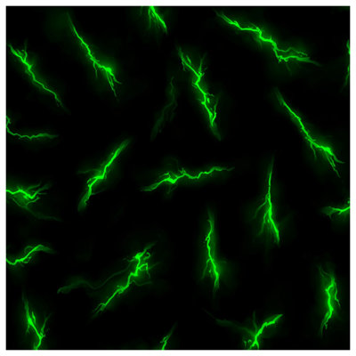 Édredon Green Lightning Bolts