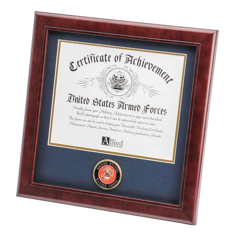 Cadre photo médaillon certificate Chyna, Corps de la marine des États-Unis