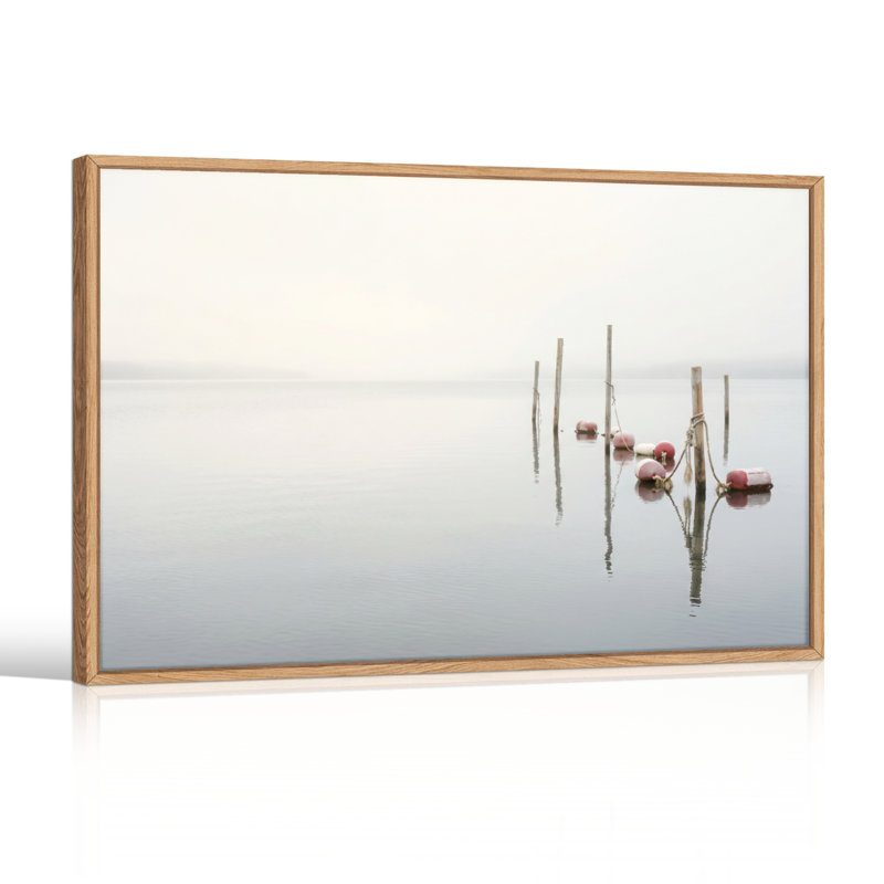 Ensemble de 1 tableau sur toile « Eau calme », H 18 po x l 24 po, Natural