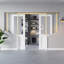 Porte intérieure semi-miroir avec cadre coulissant et porte en verre-120969272-120969279