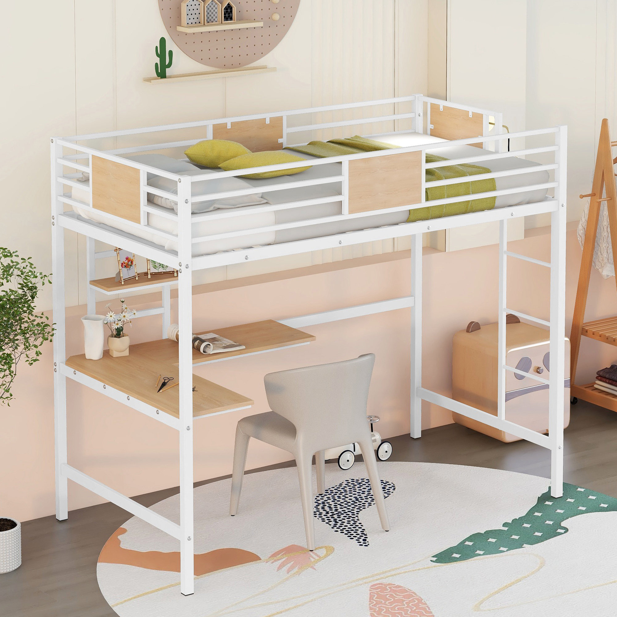 Mason Marbles Newt Kids Twin Loft Bed Wayfair Canada   Newt Kids Twin Loft Bed 