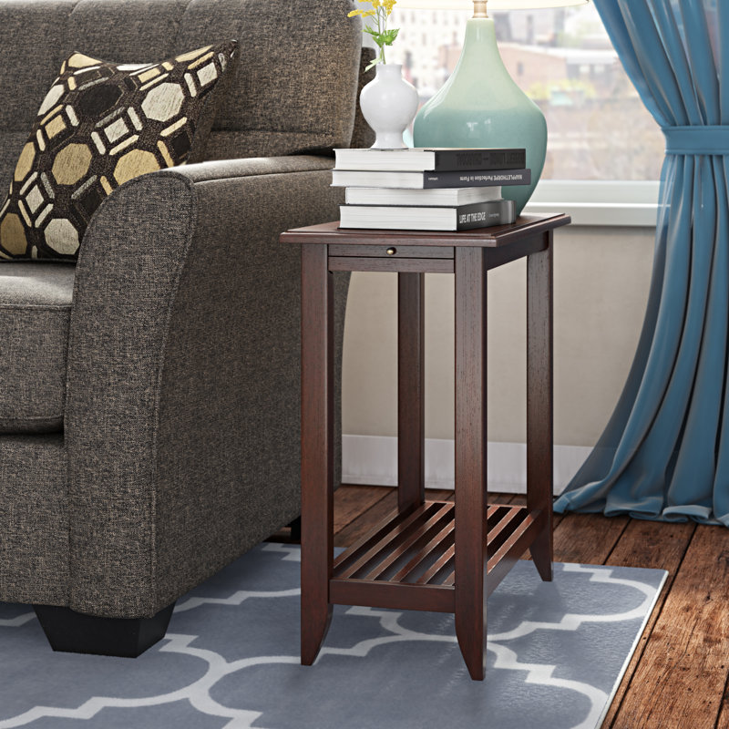 Table de bout avec rangement Parkhur, Merlot