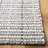Abbie-Louise Hand Tufted Wool/Cotton Striped Rug in Black/Ivory-1110492890