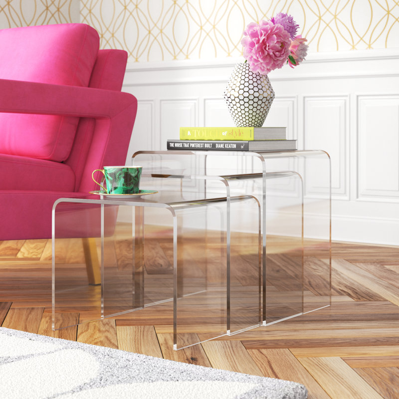 Tables gigognes Betty, Transparent