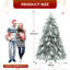 Arbre de Noël artificiel épinette illuminé 6 pi avec éclairage réglable