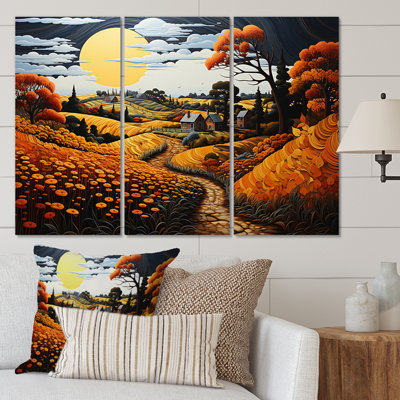 Ensemble de décoration murale Farm Golden Harvest Pastoral I - Paysages