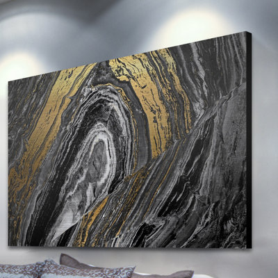" Gold Brushstrokes " by Marmont Hill