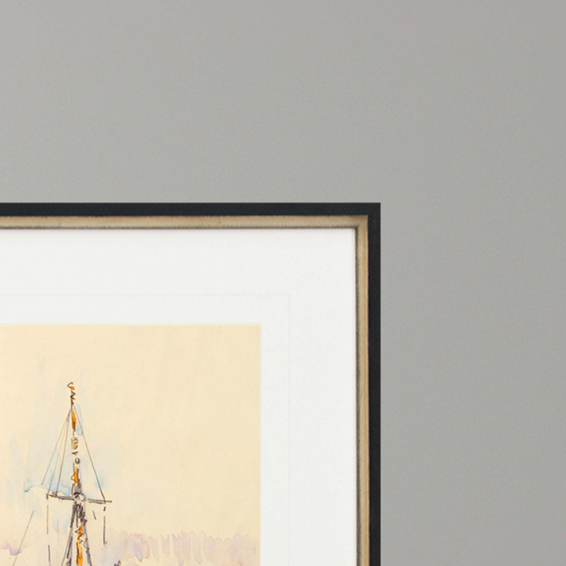 «Herons», ensemble de 2 reproductions encadrées