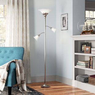 Light Accents - Metro Torchiere Modern Floor Lamp Brushed Nickel