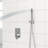 Dual 10 Inch Square Shower Head - Wall Mounted With Handheld