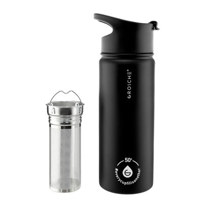 Bouteille d'eau GROSCHE Chicago Steel Infusion