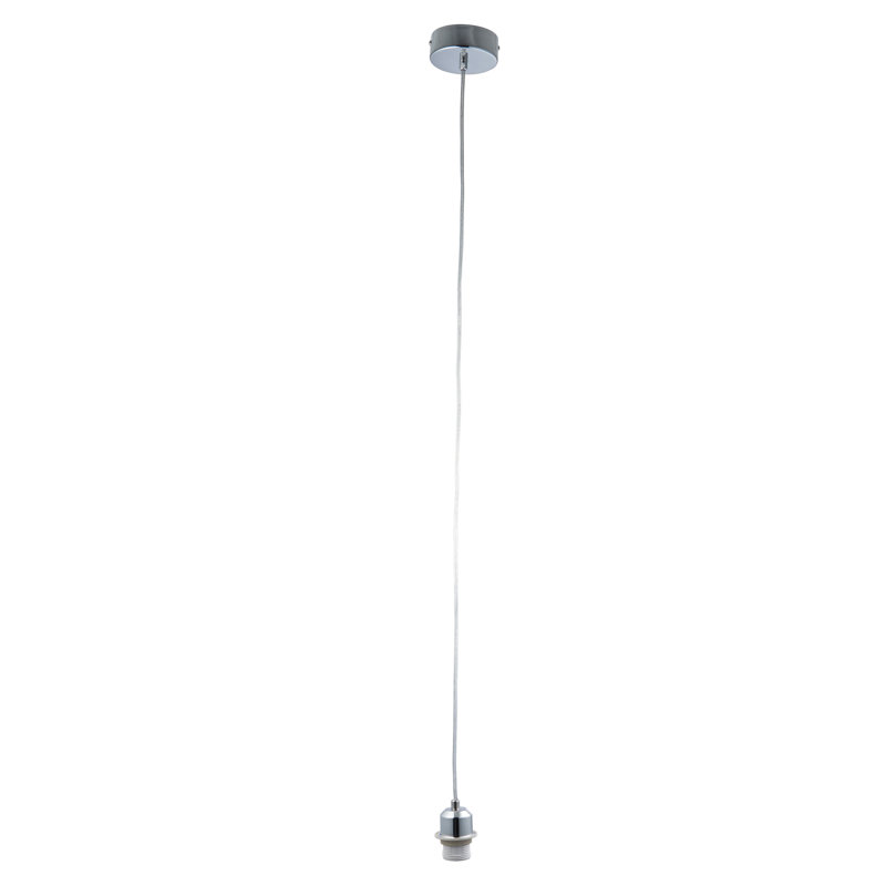 Cable set 1-Light Bulb Pendant, Chrome