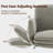 Cross-Legged Home Office Chair with Dynamic Airbag Back Support, Flip-Up Armrests-1332105232