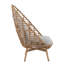 Chaise longue pivotante en osier pour l'extérieur Ellis