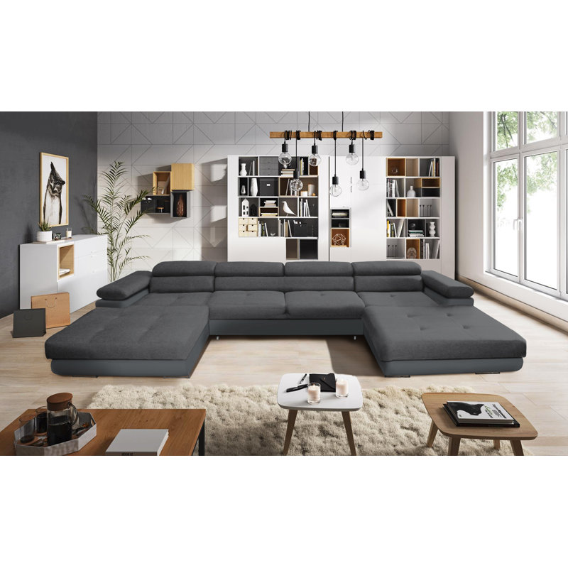 Ricaria 3 Seater Corner Sectional, Gray - Sawana21/Madryt976