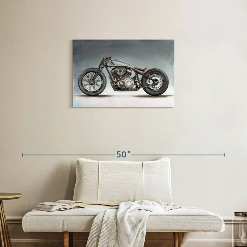 Moto de style rétro, H 20 po x l 30 po