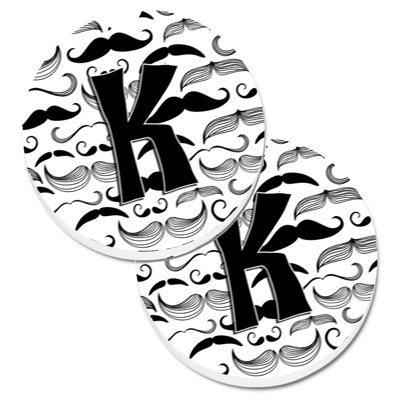 Sous-verre voiture moustache initial