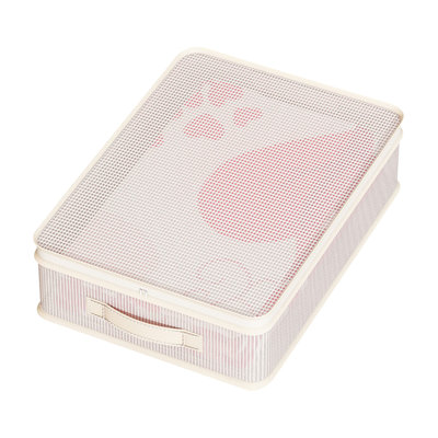 Boîte de rangement transparente pour chambre à coucher avec sac de rangement pour garde-robe