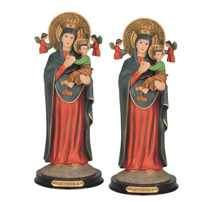 "Ensemble de 2 pièces" ICE ARMOUR 12 "H Notre-Dame du Perpétuel Secours Statue Notre-Dame du Souvenir perpétuel