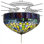 Tiffany Candice 3-Light Bowl Ceiling Fan Light Kit