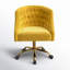 Chaise de travail en velours Doreen-1216894330