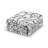 Washable Area Rug, Vintage Floral Medallion Low Pile Non Slip Foldable Indoor Carpet, Pearl Velvet, Dark Grey, 2'x6'-1325990798-1325990791