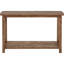 Streamlined Distressed Brown Console - Brings Rustic Warmth To Interior, Fits Beneath Windows, Spacious Lower Shelf For Storage, 15 Inches In Width Wood Entryway Look With Charm, Rectangular Surface