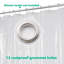 Doublure de rideau de douche simple imperméable de couleur unie en PEVA-1046247070
