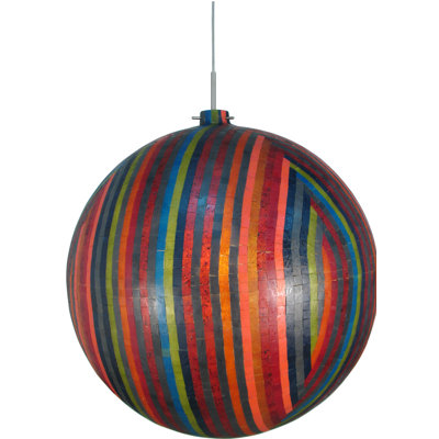 Luminaire suspendu sphérique 1 lumière Mosaic