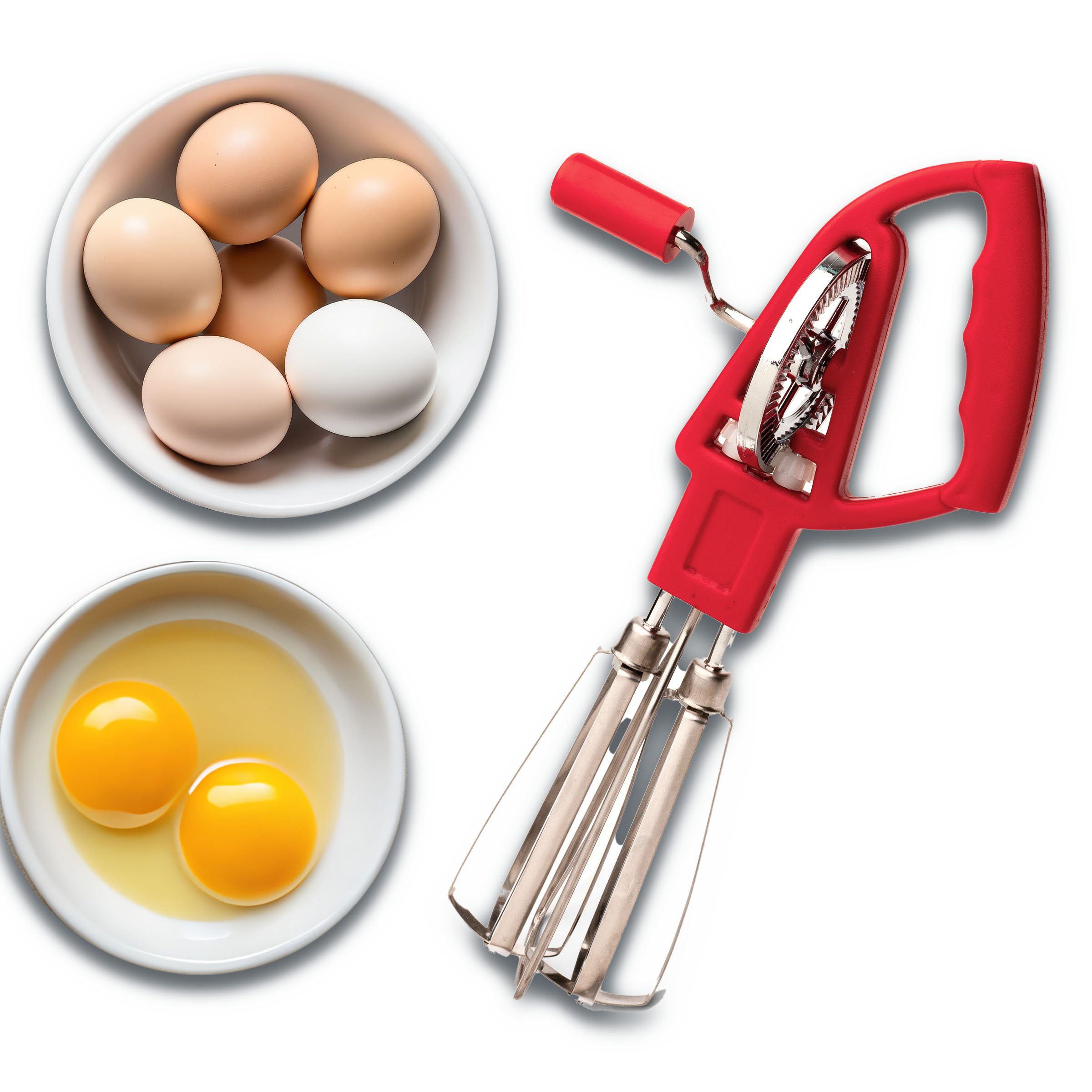 Kings County Tools Rotary Egg Beater Manual Hand Crank Mixer ...