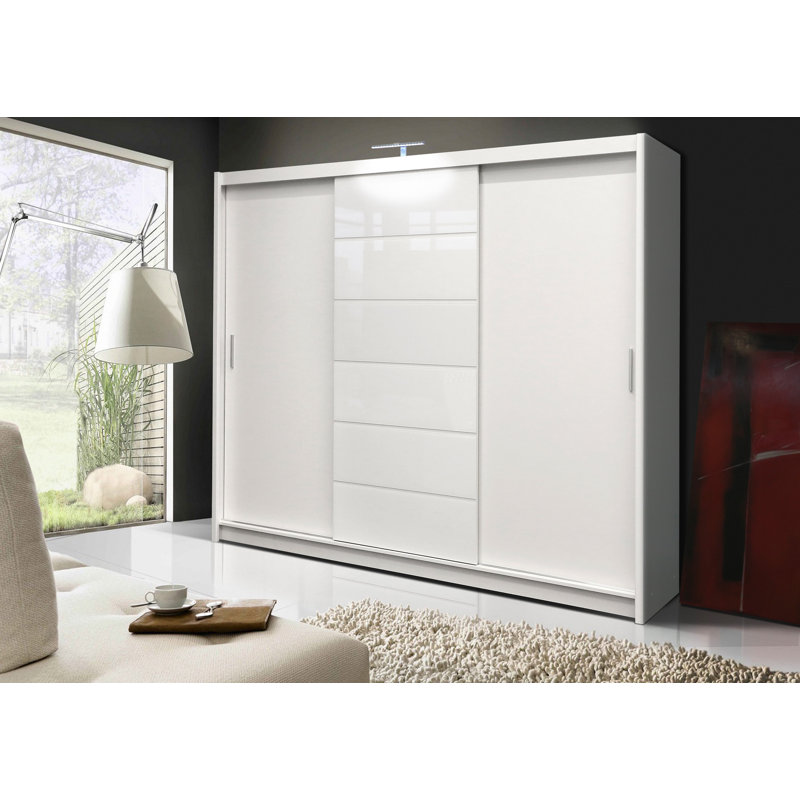 Manufactured Wood Wardrobe, White