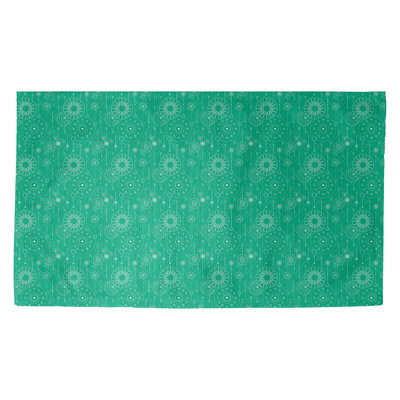 Tapis vert/blanc astrologie Avicia