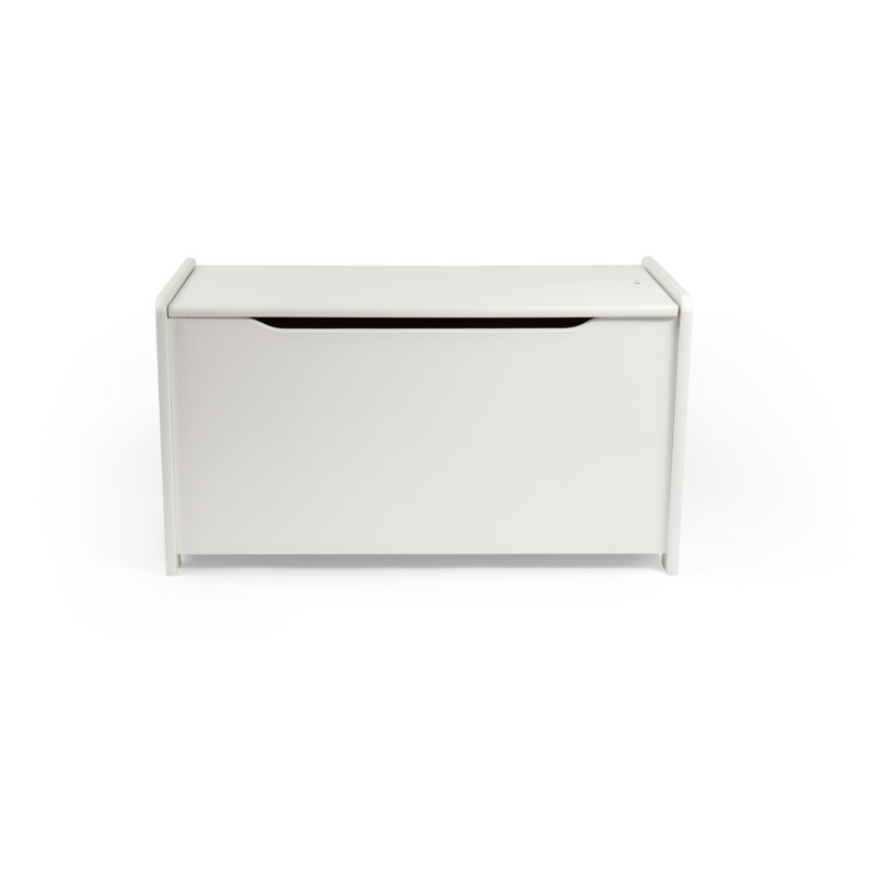 White Toy Chest | Wooden Storage Box for Kids Bedroom