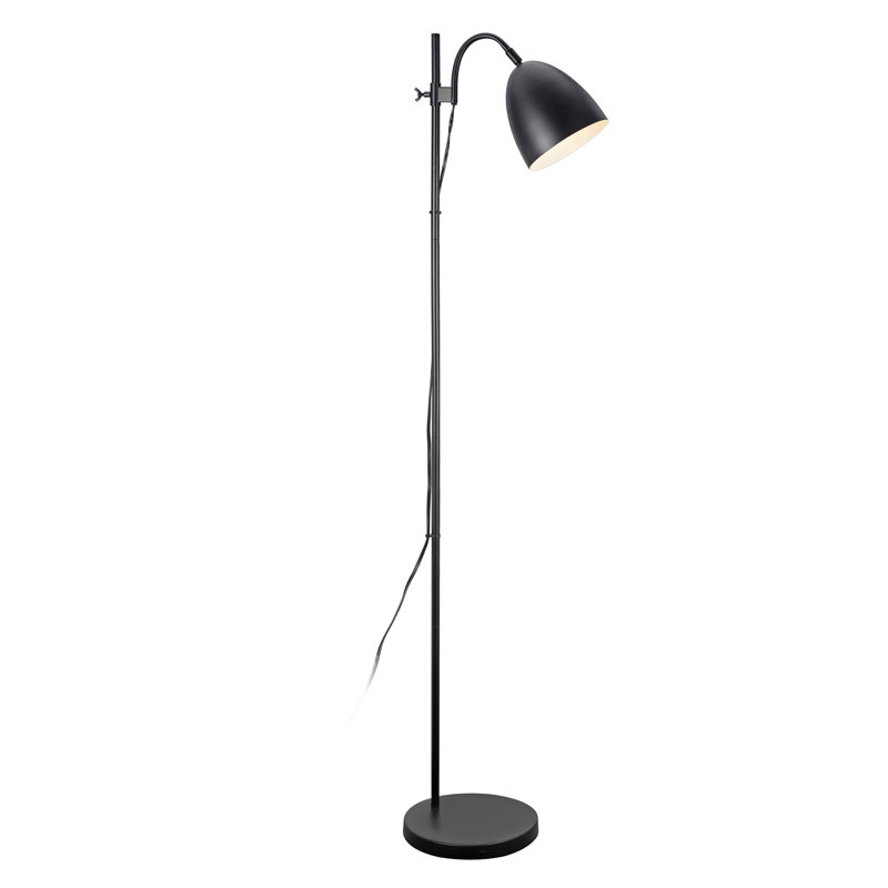 #42002-01-1,Floor Lamp Shade,61-7/8"H,E26 Socket,Bulb Not Included, Matte Black, Powder Coated