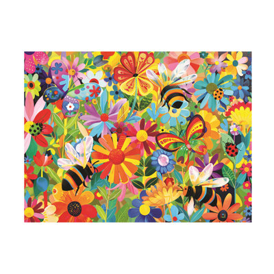 Michael David Ward Happy Garden Canvas Art