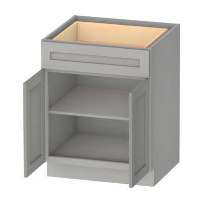 Armoire de base standard en bois contreplaqué prêt à assembler Kindwood Eco L 27 po x P 24 po x H 34,5 po Kindwood