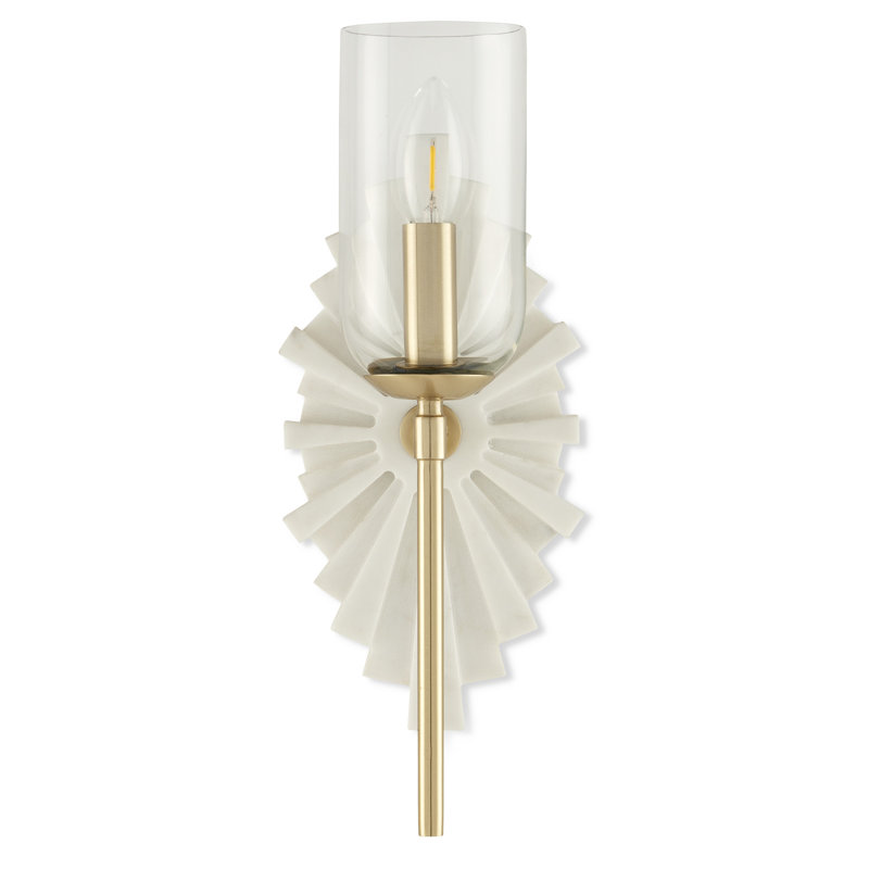 Benthos 1 - Light Wallchiere, White/Brass