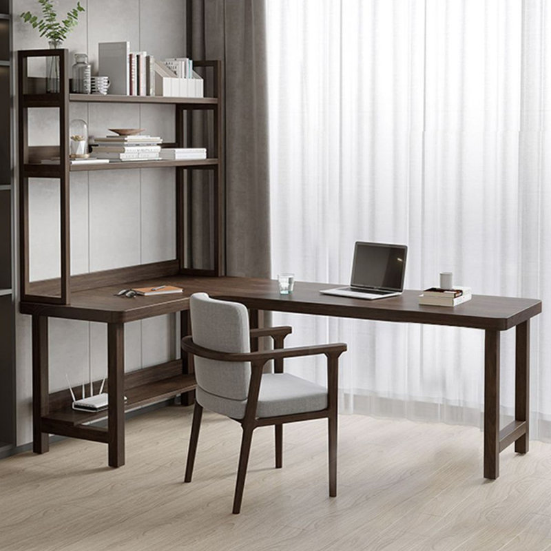 Bureau d'écriture Brownness, H 29,53 po x l 62,99 po x P 47,24 po, Retour à gauche