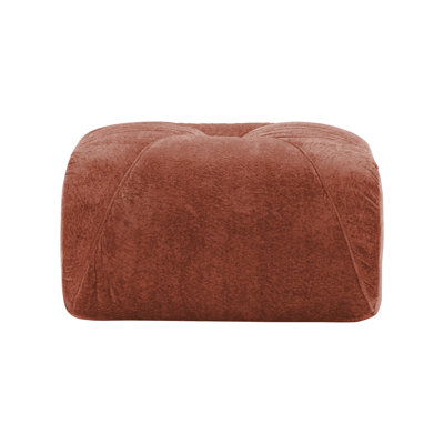 Velvet Fabric Ottoman For Living Room – Footrest, Spare Seat & Decorative Accent