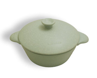 Symple Stuff Round, 11cm H x 27cm W x 27cm D, Anthracite Stone