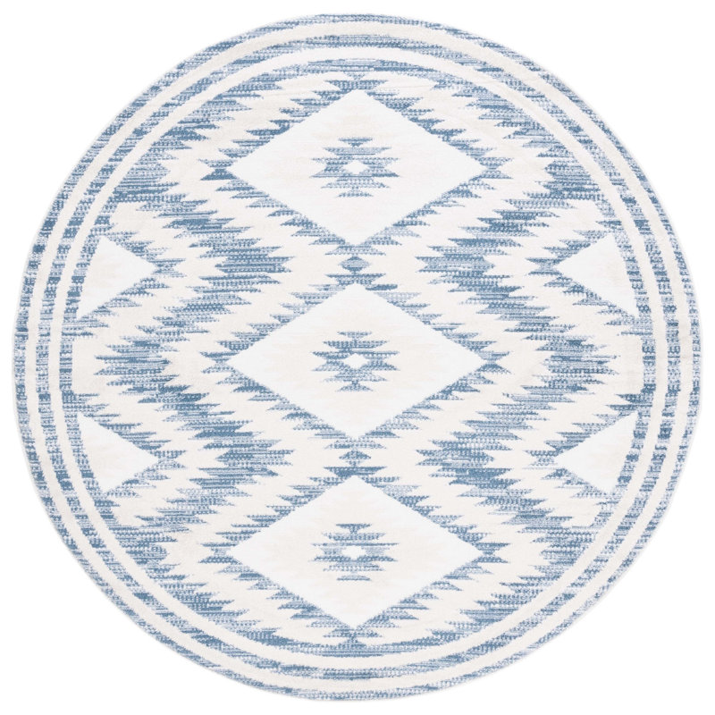 Devry Performance Southwestern Rug, Round 6'7"