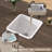 Fireclay 18 in. White Bar Sink Undermount/Drop in Kitchen Sink Single Bowl Farm Sink Small Prep Wet RV Sink with Accessories
