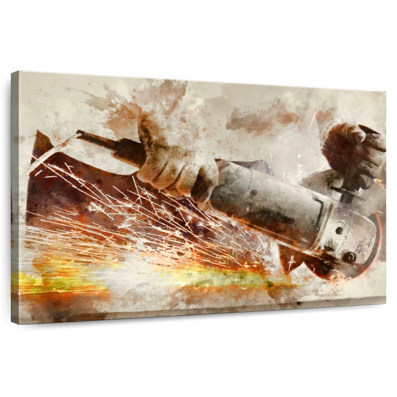 Alcaraz Metal Worker, 26" H x 39" W