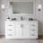 Miranda 66" Freestanding Single Bathroom Vanity with Cultured Marble Top with 58" Mirror-63918280-63918281-97964218