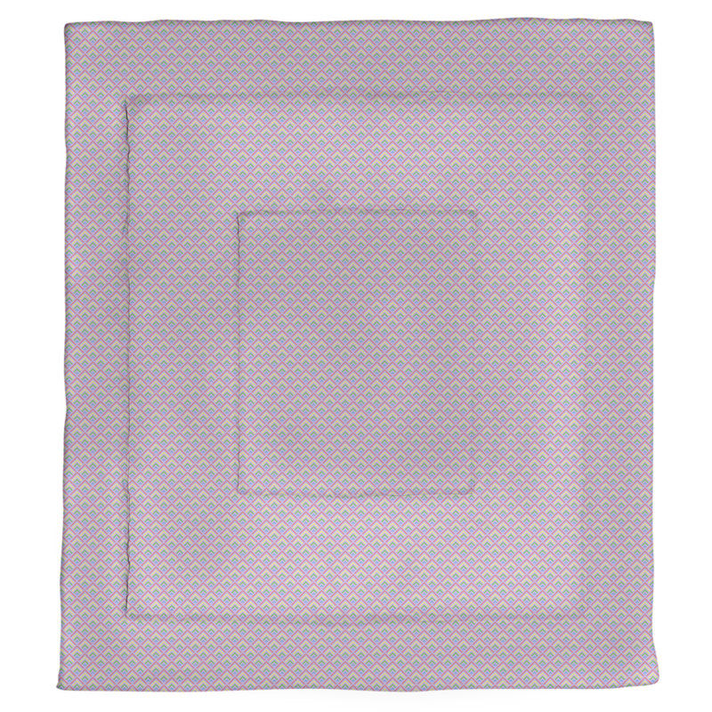 Édredon réversible simple Katelyn Elizabeth Rainbow, Édredon simple, Mauve et pastel